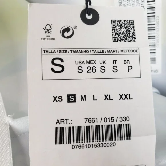 Zara NWT Mini Skirt Bold Bright Trippy Mod Retro Pucci Style Womens Size Small - Picture 5 of 6